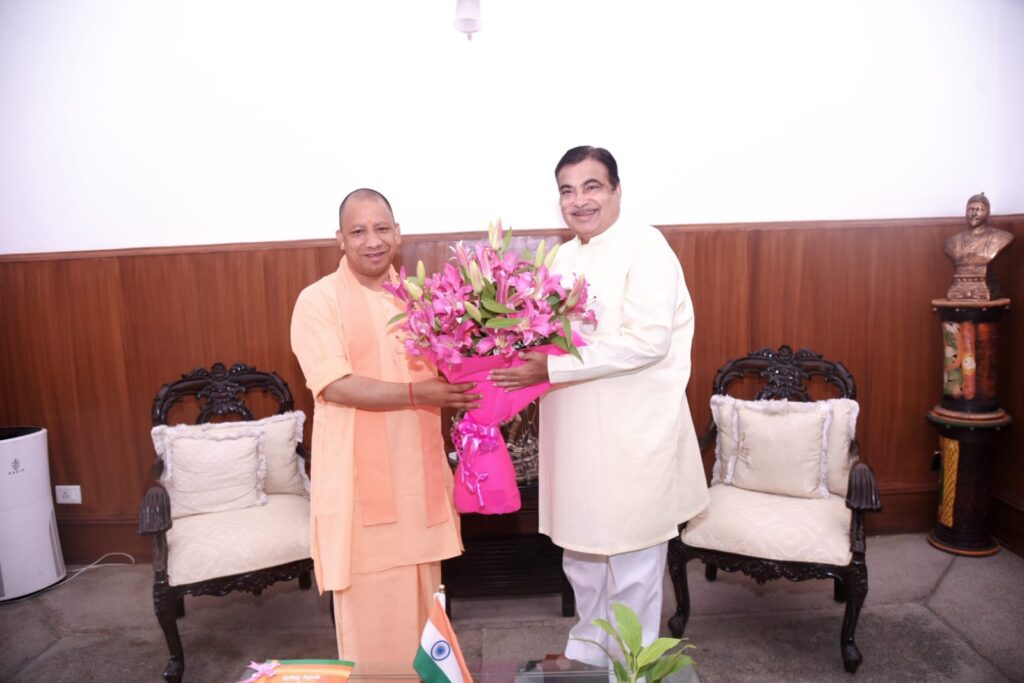 Nitin Gadkari Sir Meets UP CM Yogi