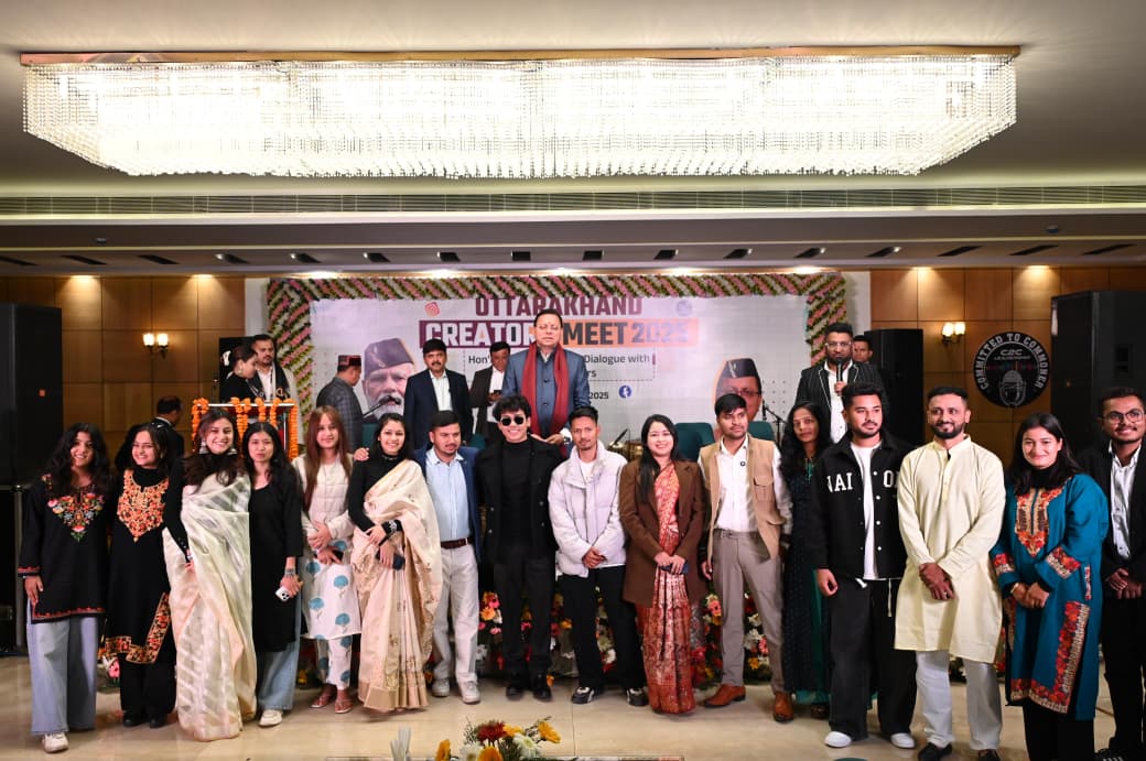Uttarakhand Creators Meet-2025: CM Dhami calls social media influencers “social change makers”, calls for realizing the dream of a digital Uttarakhand 5 CM Photo 31 dt. 08 December 2025